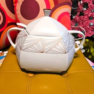 Vintage Scherzer Gold-Matic Hexagonal Soup Tureen & Ladle